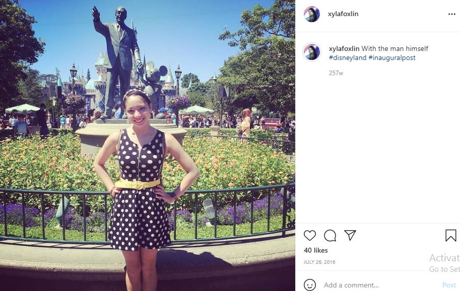 First Instagram post of Xyla Foxlin