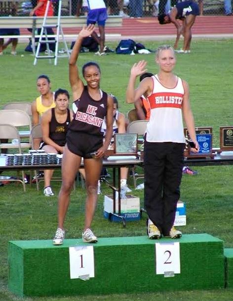 Galina Becker secured first place in her high school competition
