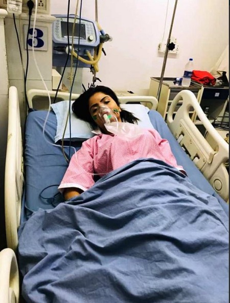 Gehana Vasisth suffered from a major cardiac arrest in the year 2019