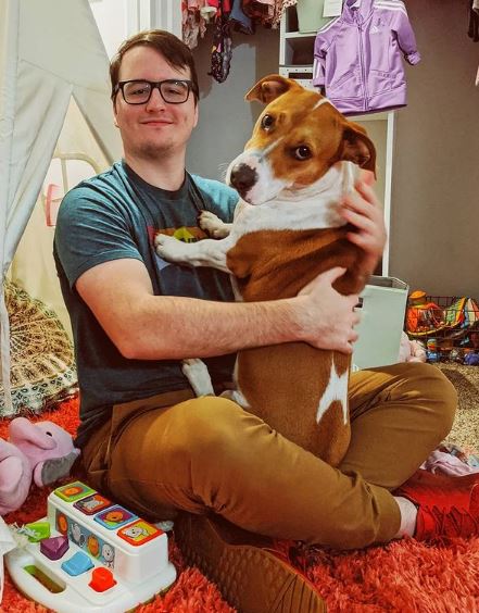 General Sam with his dog Gwyn