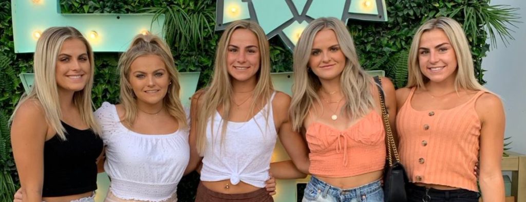 Haley Cavinder and her sisters Brooke, Brandi, Natalie, and Hanna