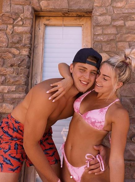 Haley Cavinder with her boyfriend Carson Towt