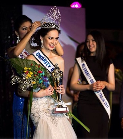 Hannah Arnold was crowned Miss Philippines Australia - Charity Queen in the year 2014