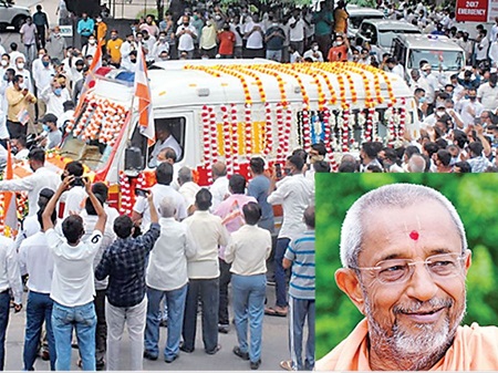 Hariprasad Swamiji took his last breath in a private hospital of Vadodra on July 27, 2021
