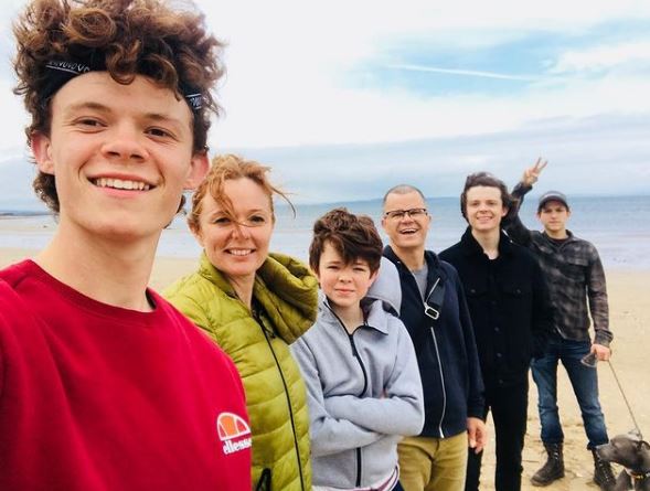 Harry Holland and family
