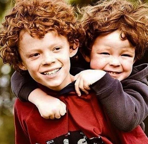 Harry Holland's childhood photo with his younger brother Paddy Holland