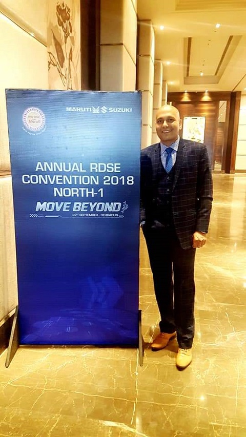 Harshvardhan Jain attending the Annual RDSE Convention 2018