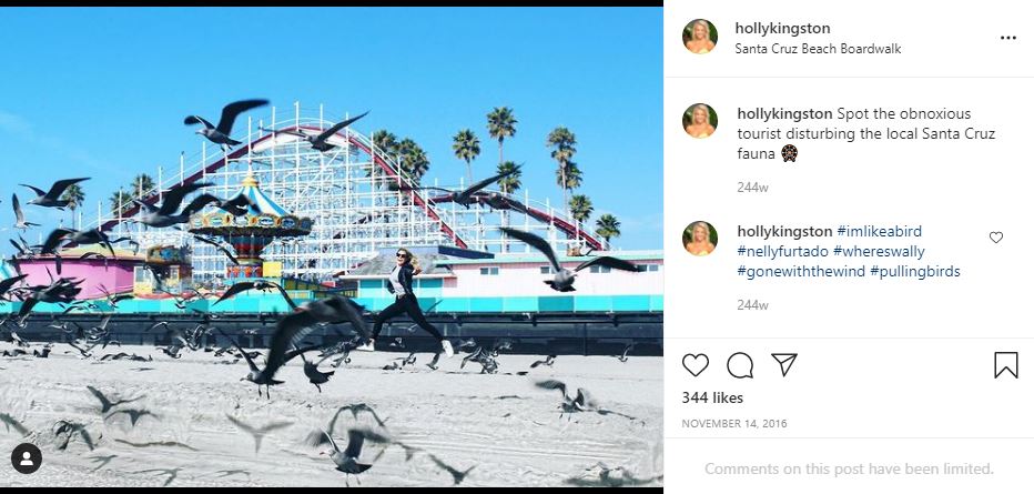 Holly Kingston's first Instagram post