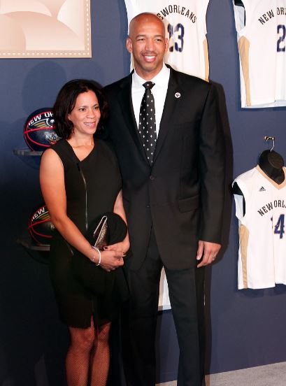 Ingrid Williams with her husband Monty Williams