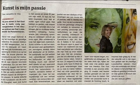 Jacqueline de Vries article was published in a local magazineJacqueline de Vries article was published in a local magazine