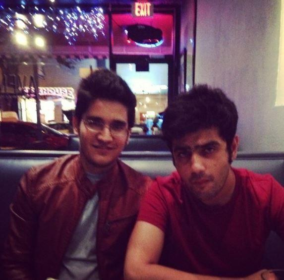 Jehan Handa with his brother