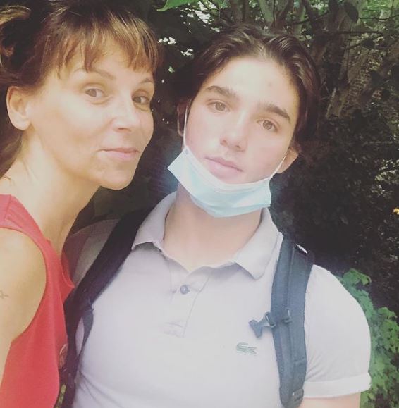 Jennifer Bonjean with her son Dove Bonjean