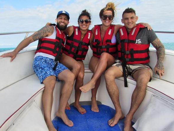 Jolie Poirier with her friends