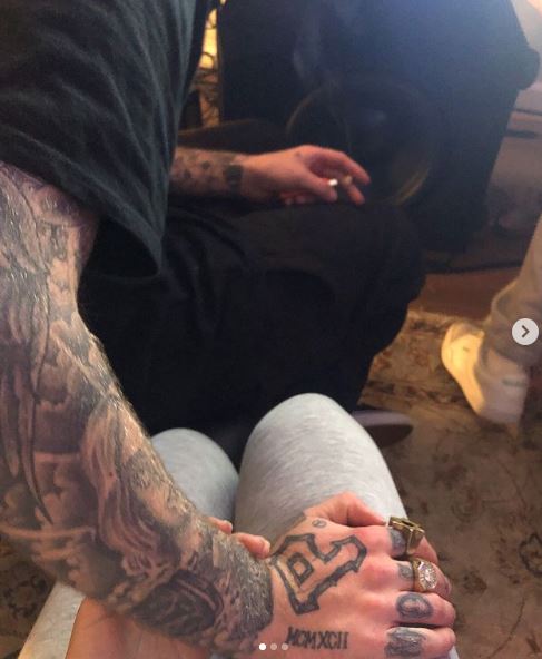Julia Kelly with Mac Miller