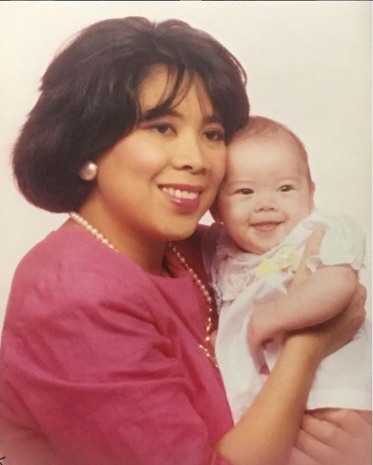 Julia with her mother