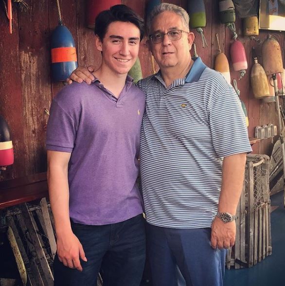Kane Trujillo with his father
