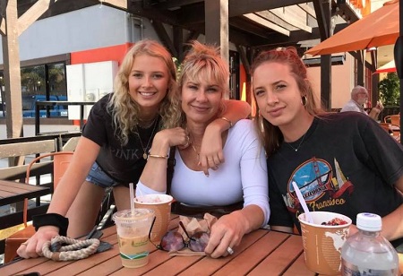 Kara Kavajecz with her mom and sister