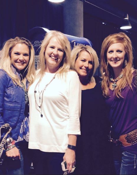 Kaynette Williams with her friends