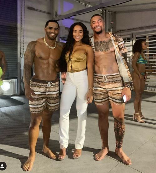 Keeta Vaccaro with her brothers Kenny Vaccaro and Kevin Vaccaro