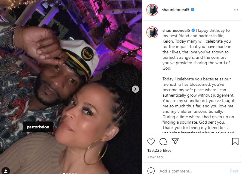 Keion Henderson with Shaunie O'Neal