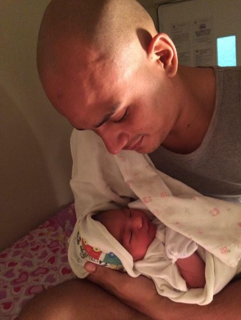 Kiko Matos with his daughter Baby Kika