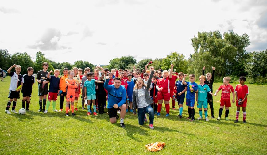 Kim Leadbeater met the White Rose Football Academy