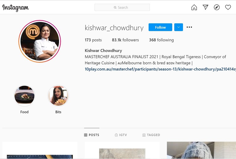 Kishwar Chowdhury Instagram