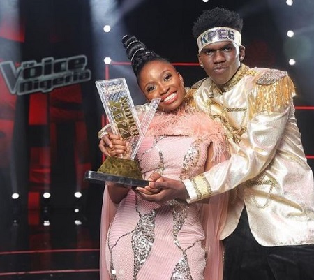 Kpee (Singer) became the second runner up in The Voice Nigeria season 3