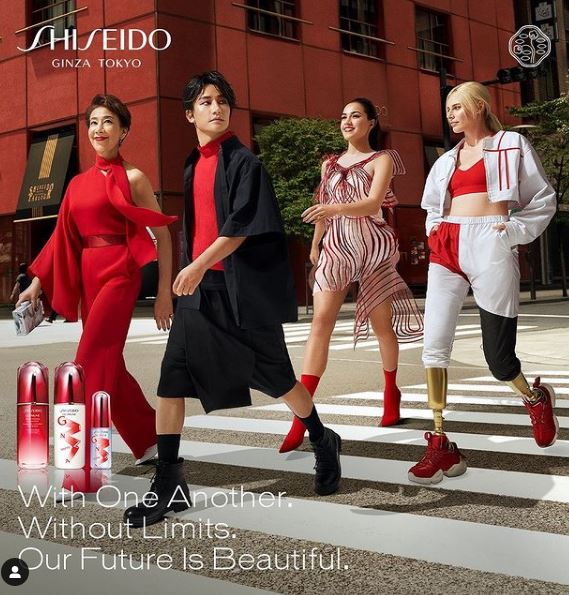 Lauren Wasser commercialized the product of SHISEIDO