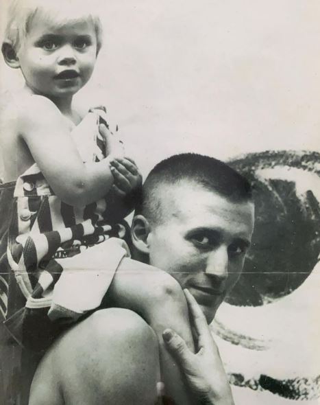 Lauren Wasser with her father