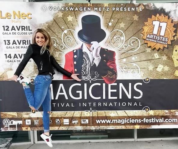 Lea Kyle performed at International Festival of Magic of Marly