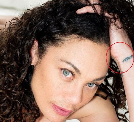 Lilly Becker has a tattoo on her wrist