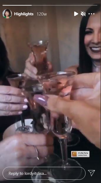 Lisa Lord consumes alcohol