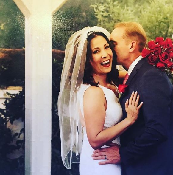 Lisa Lord with her husband Jak Wyld
