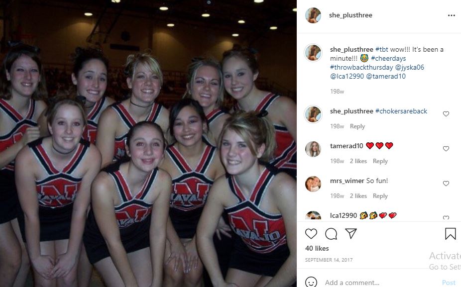 Lisa Tranel also worked as a cheerleader