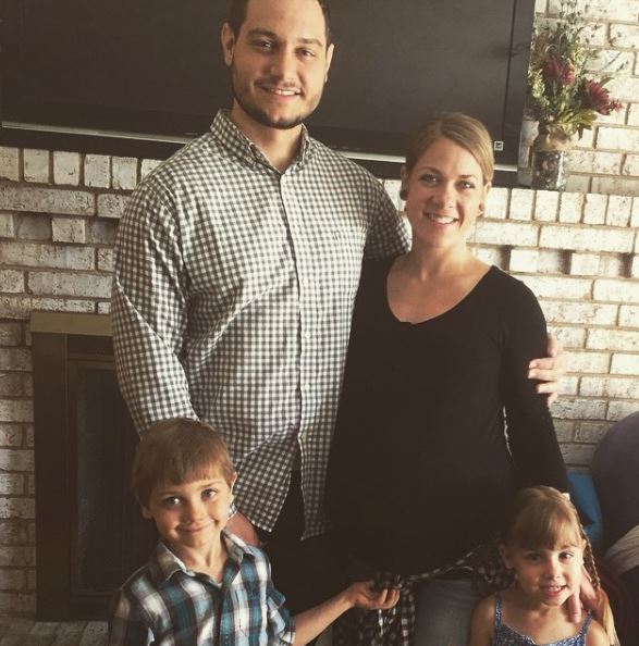 Lisa Tranel with her former husband and kids