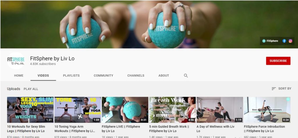 Liv Lo Golding Youtube channel