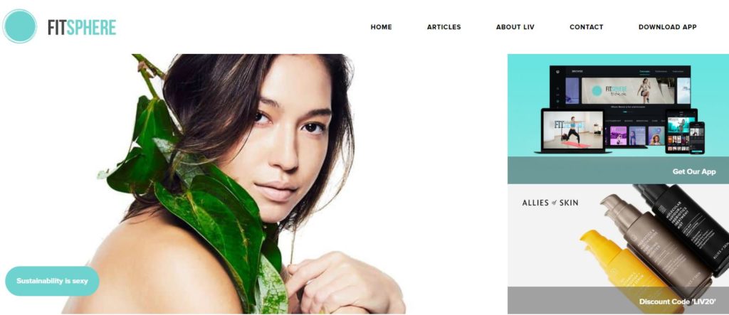 Liv Lo Golding website
