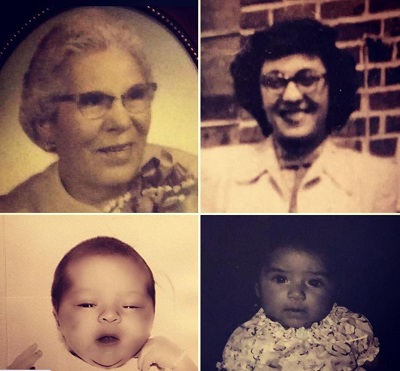 Lynette Romero shared ols pictures of her grandmother, mother, herself and her daughter