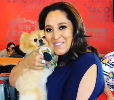 Lynette Romero with her pet
