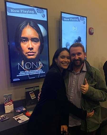Mark Atkinson and Sulem Calderon promoting Nona movie