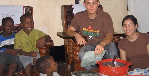 Mark Wiens in Africa in his early days