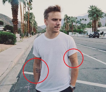 Matt Cutshall has numerous tattoos on his body