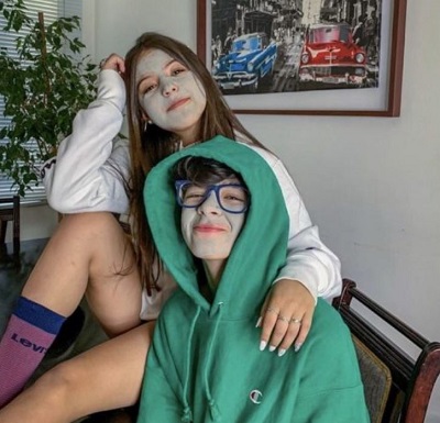 Max Valenzuela with his girlfriend Ignacia Antonia