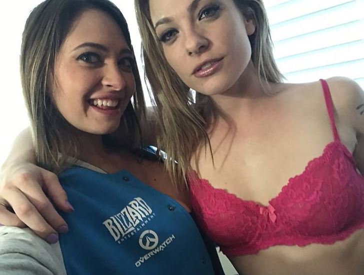 Melissa Hayes with her friend