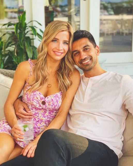 Metul Shah with his ex-partner Naomi Olindo