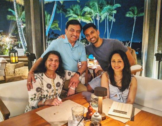 Metul Shah with his family