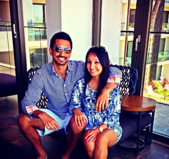 Metul Shah with his sister Priyanka Shah