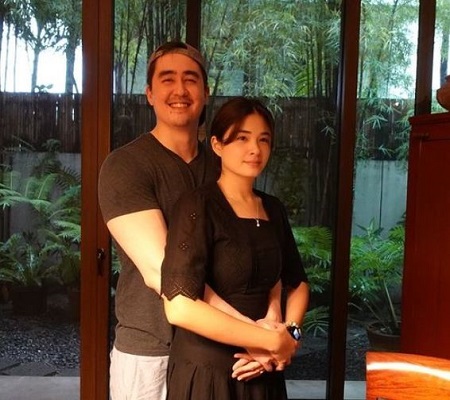 Miguel Cuunjieng and his partner Yam Concepcion (Filipino Actress)