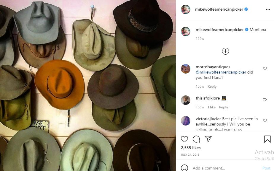 Mike Wolfe is a hat lover